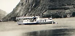 Buy 1998 Excursion Ship On Lake Lugano Off Mountain Monte S. Salvatore Photo • 2.56£