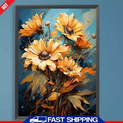 Buy Paint By Numbers Kit DIY Oil Art Sunflower Picture Home Decor 30x40cm ? • 7.25£