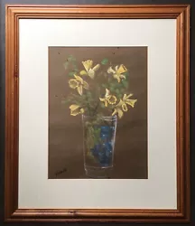 Buy Original Irish Art Pastel Painting Still Life Flowers Daffodils By Patsy Farrell • 60£