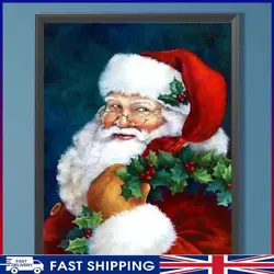 Buy # Santa Claus Figure Hand Painted Coloring By Numbers For Adult Picture Art Deco • 7.55£