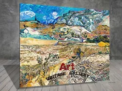 Buy Van Gogh Landscape At Saint Rémy CANVAS PAINTING ART PRINT 663 • 3.96£