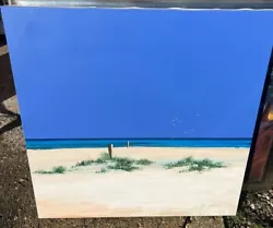Buy John Horsewell Beach Scene Original Oil Painting On Box Canvass • 675£