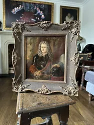 Buy Antique 18th Century Oil Portrait Painting Of A Man In Wig & Armour & Baton • 1,200£
