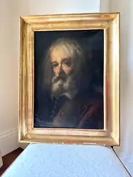 Buy Antique 19th Century Oil Painting On Canvas, Portrait Of Old Man, Italian School • 680£