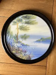 Buy Artist T Weston Early C20th Framed Watercolour Of A Water Scene Flowers & Trees • 25£