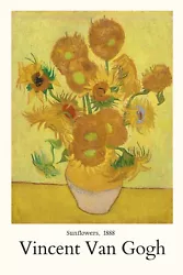 Buy Vincent Van Gogh Sunflowers Art Poster Print Nature Boho Floral Love Decor • 3.99£