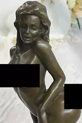 Buy Bronze Erotic Sculpture Nude Art Nude Statue Signed Deco Marble Figurine Figure • 189.33£