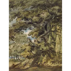 Buy Girtin Wooded Landscape Painting Canvas Wall Art Print Poster • 13.99£