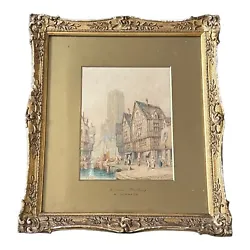 Buy Original Antique Henry / Henri Schafer 1833 - 1916 Watercolour  Morlaix Brittany • 0.99£