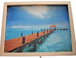 Buy Unframed Ocean Bridge Pier Sunrise/Sunset   Finished Diamond Art Painting • 8.27£