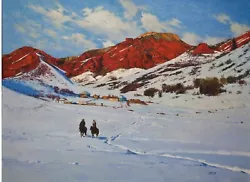 Buy Winter 35½x47⅓  (90x120 Cm) Handpainted, Oil Painting, Canvas, Mataev, Jusup • 4,882.47£