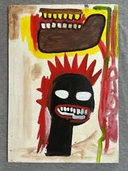 Buy Jean-Michel Basquiat, Wood Painting - Dimensions: 9.05 X 13 IN • 104.82£