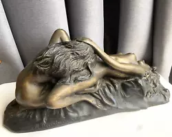 Buy Bronze Erotic Statue Of Two Female Lovers After Belgian Sculptor JM Lambeaux • 225£