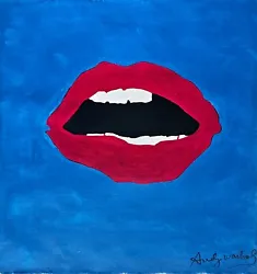 Buy Vintage Abstract Canvas Signed Andy Warhol, Modern Old 20th Century Art • 30£