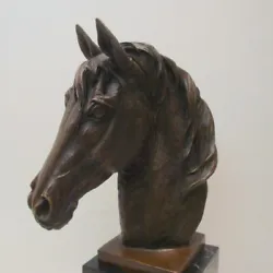 Buy Statue Horse Wildlife Art Deco Style Art Nouveau Style Bronze Signed Sculpture • 322.31£
