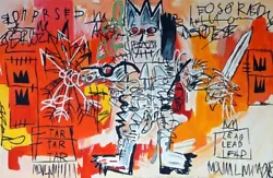 Buy JEAN-MICHEL BASQUIAT Original Acrylic On Paper, Art Painting Hand Signed & Dated • 3,281.84£
