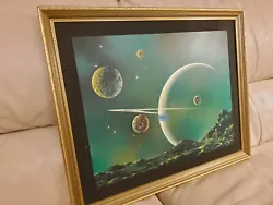 Buy Original Fantasy Space Oil Painting By David Weston, Surrealism , Signed • 64.99£