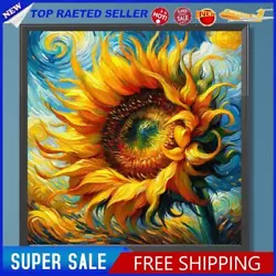 Buy Paint By Numbers Kit On Canvas DIY Oil Art Sunflower Picture Home Decor 20x20cm • 5.91£