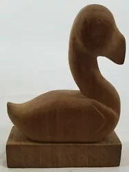 Buy Hand Carved Folk Art Unfinished Wood Carving - Floating Duck Figurine - 'VII' • 17.55£