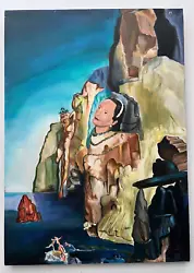 Buy SALVADOR DALI Oil On Canvas,signed,(Unframed) 50X70 Cm Vtg Art • 631.49£