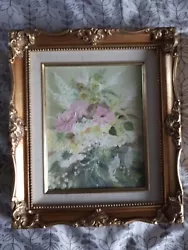 Buy Delightful Small Oil On Canvas Painting Still Life Flowers - Art • 39.99£