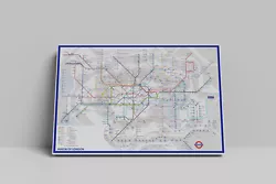 Buy Tube Map Recent Version - Framed - Canvas Or Poster Available • 89.99£