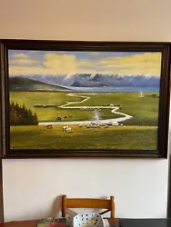 Buy Very Large Landscape Oil Painting Framed • 180£