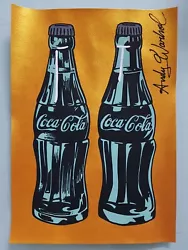 Buy Andy Warhol Hand Signed. 'coca-cola Bottles'. Watercolor On Paper. Pop Art • 24.88£