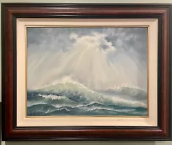 Buy Violet Parkhurst Original Oil On Canvas 18”x24” Early-Mid 1970’s Open SeaScape • 10,965.86£