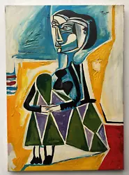 Buy Pablo Picasso (Handmade) Oil Painting On Canvas Signed & Stamped • 756.82£