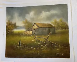 Buy Original Signed Oil Painting By Listed Artist Everett Woodson Bob Ross Style • 289.94£