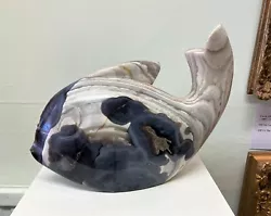 Buy Africa Art Shona Agate Stone Fish By Innocent Nyashenga • 845£