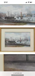 Buy Martin Snape Portsmouth Harbour With Docked HMS Vicory • 1,500£
