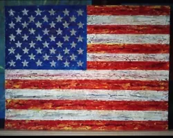 Buy Original Acrylic Painting Of The American Flag • 1,136.68£