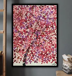 Buy Framed Richter Style Oil Painting On Deep Canvas Size 56x43cm  Cherry Blossom • 225£