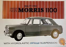 Buy Morris 1100 Rare Vintage A1 Car Poster • 23.99£