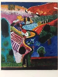 Buy Oil Original Painting Landscape Homage To David Hockney 'Nichols Canyon' • 320£