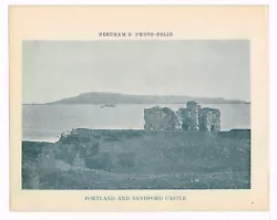 Buy Portland And Sandford Castle Dorset Antique Print Picture 1900 BPF#1722 • 2.99£