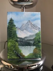 Buy Original Painting In Oil Inspired In Bob Ross Paintings Size 5x7 Inches • 16.54£