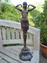 Buy Statue Beetle Naked Sexy Art Deco Style Art Nouveau Style Bronze Signed Sculptur • 225.61£