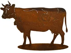 Buy Statue Cow Sheet Metal/Decoration Garden • 36.03£