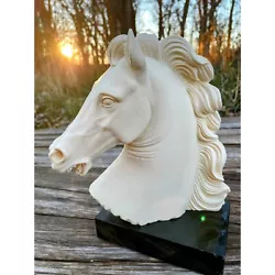 Buy Vintage A. Giannelli Horse Head Bust Statue Sculpture Italy • 65.52£