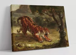 Buy Eugene Delacroix, Tiger And Snake -canvas Wall Artwork Picture Print • 64.99£