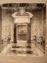 Buy Antique 1895 Harry Fenn Vatican Interior Illustration W/C Painting • 722.92£