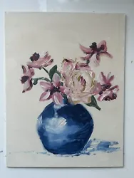 Buy Still Life  Oil Painting Flowers In Hog Brush. • 30£
