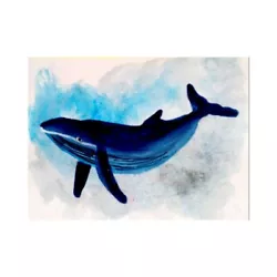 Buy ACEO Original Painting Watercolor Art 100% Hand Painted Whale Shark • 3.64£