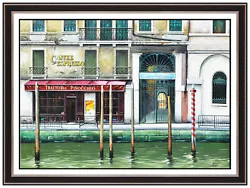 Buy THOMAS PRADZYNSKI Large ORIGINAL OIL PAINTING On CANVAS Venice City Signed Art • 17,283.02£