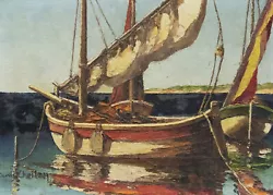 Buy Deny Cheilan - French School 20th Century Oil, Fishing Boats • 227£