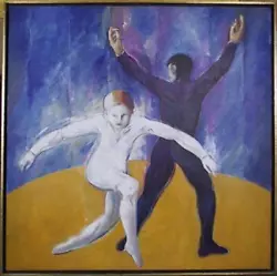Buy Benjamin Silva, Dancers In Black And White, Acrylic On Canvas, Signed • 7,563.53£
