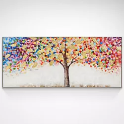 Buy Modern Large Hand-painted Oil Painting Texture Abstract Tree 120cm Unframed • 29.98£